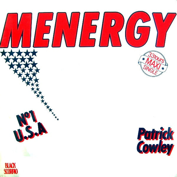 Patrick Cowley : Menergy (12", Maxi)