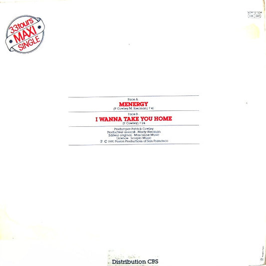 Patrick Cowley : Menergy (12", Maxi)