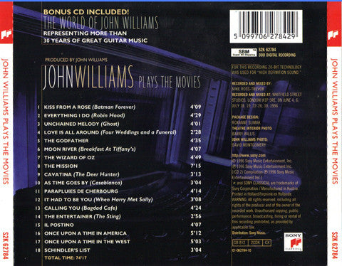 John Williams (7) : Plays The Movies (2xCD)