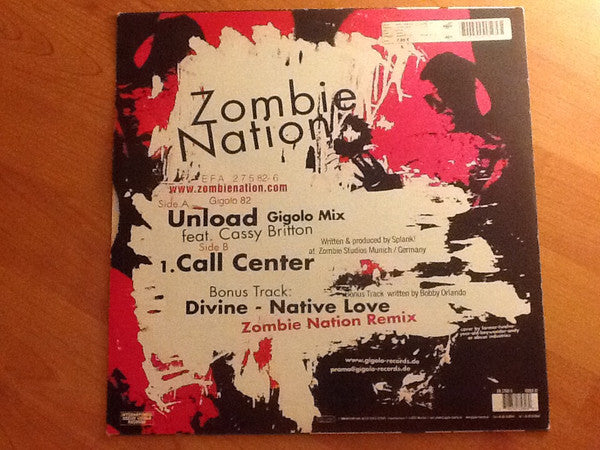 Zombie Nation : Unload (12")
