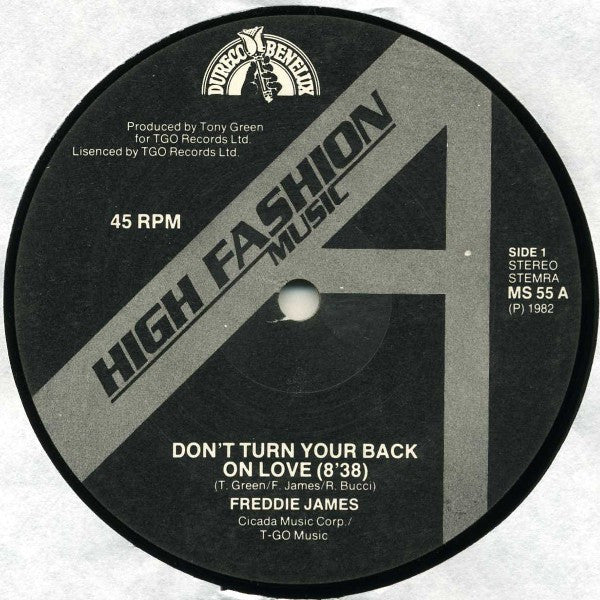 Freddie James : Don't Turn Your Back On Love (12")