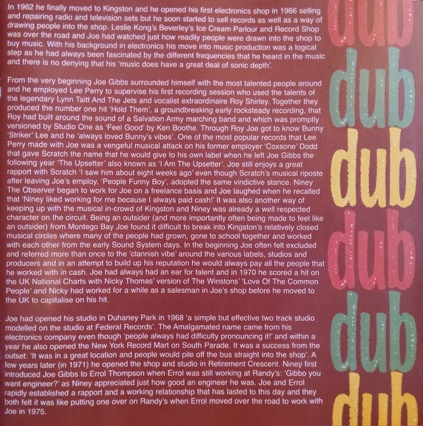 Joe Gibbs & The Professionals : No Bones For The Dogs - Dubs From The Mighty Two 1974 To 1979 (CD, Comp)