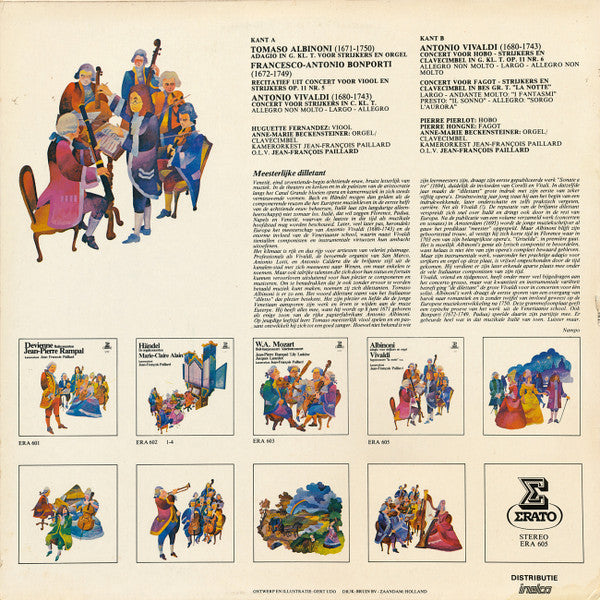 Tomaso Albinoni - Antonio Vivaldi, Orchestre De Chambre Jean-François Paillard, Jean-François Paillard : Adagio Voor Strijkers En Orgel / Fagotconcert "La Notte" (LP, Comp)