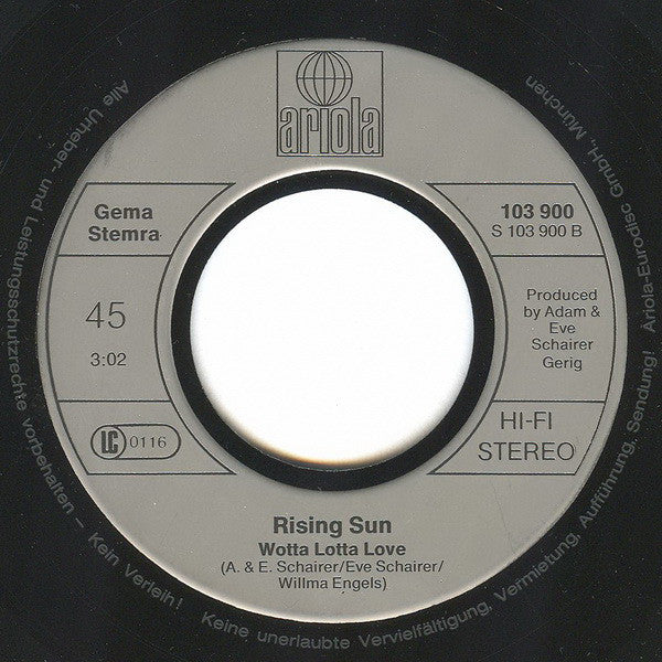 Rising Sun (3) : Atlantis Town (7", Single)