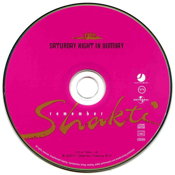 Shakti (2) : Saturday Night In Bombay (CD, Album)