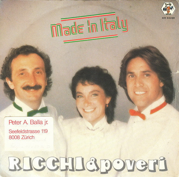 Ricchi E Poveri : Made In Italy (7", Single)