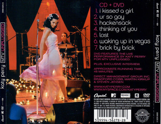 Katy Perry : MTV Unplugged (CD, Album + DVD-V, NTSC + Ltd)