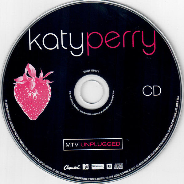 Katy Perry : MTV Unplugged (CD, Album + DVD-V, NTSC + Ltd)