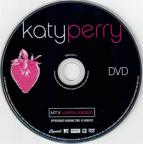 Katy Perry : MTV Unplugged (CD, Album + DVD-V, NTSC + Ltd)