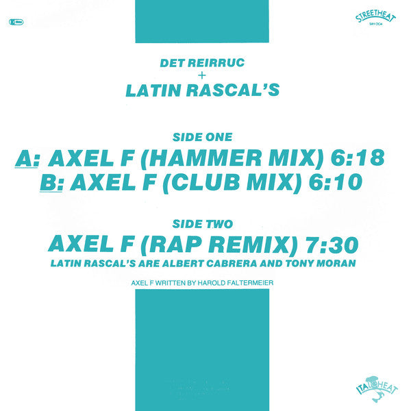 Det Reirruc & The Latin Rascals : Axel F (12", Maxi)
