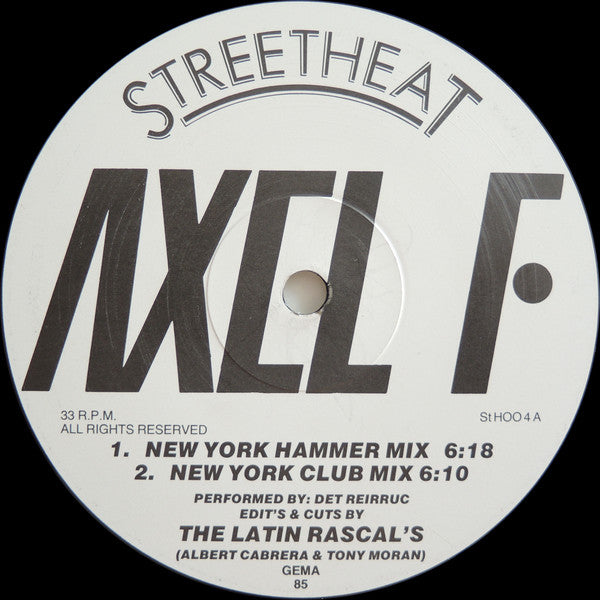 Det Reirruc & The Latin Rascals : Axel F (12", Maxi)