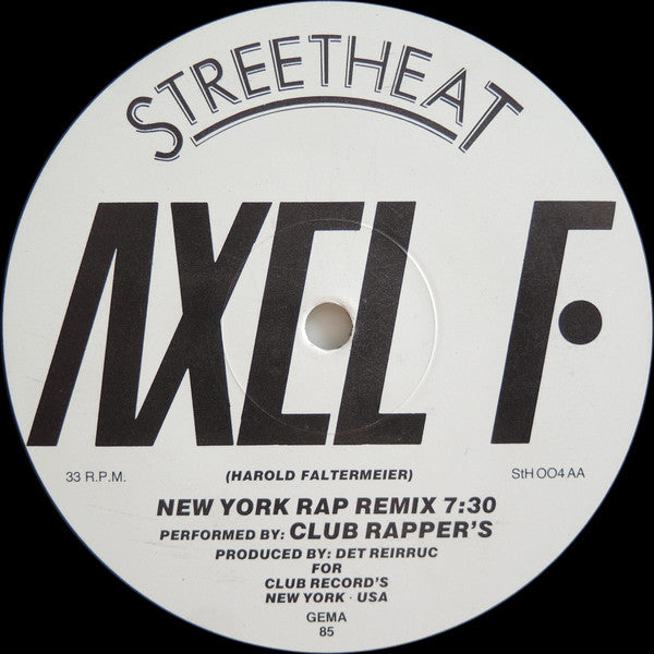 Det Reirruc & The Latin Rascals : Axel F (12", Maxi)