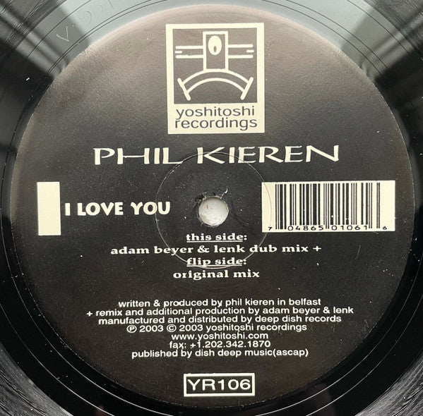 Phil Kieran : I Love You (2x12")