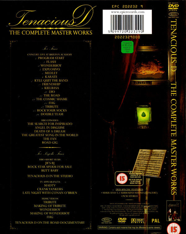 Tenacious D : The Complete Master Works (2xDVD-V, PAL)