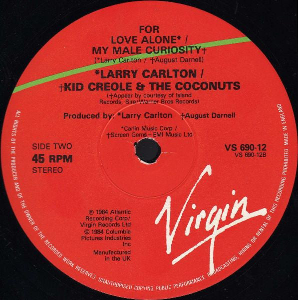 Kid Creole And The Coconuts : My Male Curiosity (12", Single)