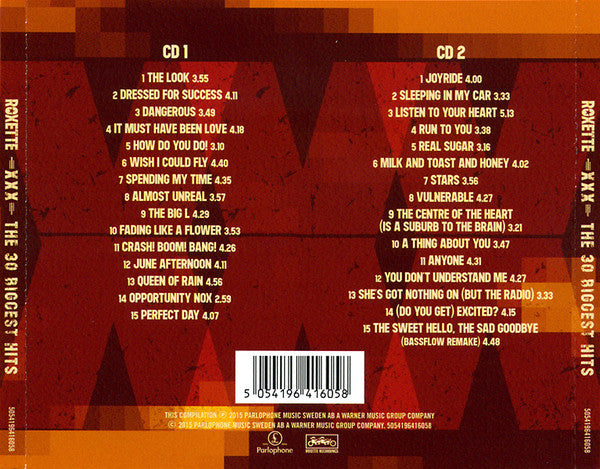 Roxette : XXX (The 30 Biggest Hits) (2xCD, Comp)
