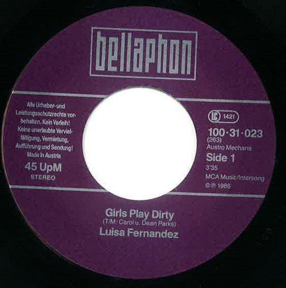 Luisa Fernandez : Girls Play Dirty (7")
