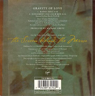 Enigma : Gravity Of Love (CD, Single)