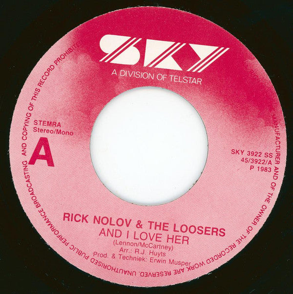 Rick Nolov : And I Love Her / Come Back Suzanne (7")