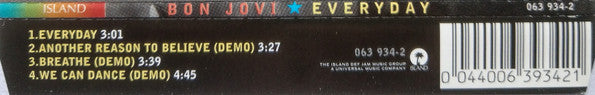 Bon Jovi : Everyday (CD, Single, Ltd)