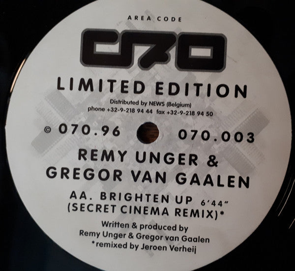 Remy & Gregor : Brighten Up (12", Ltd, Num)