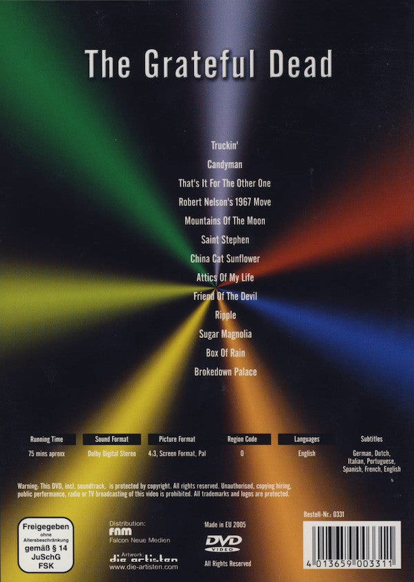 The Grateful Dead : The Grateful Dead (DVD-V, Unofficial, PAL, Reg)