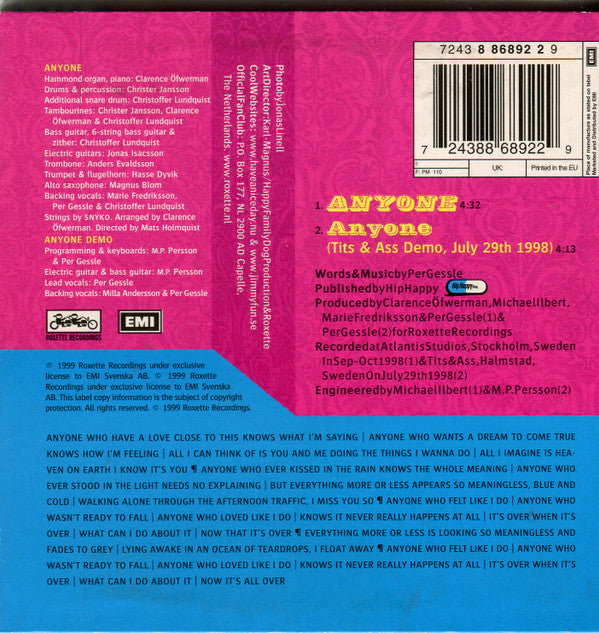 Roxette : Anyone (CD, Single)