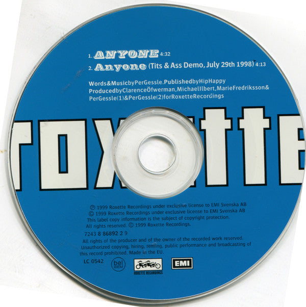 Roxette : Anyone (CD, Single)
