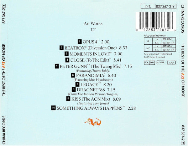 The Art Of Noise : The Best Of The Art Of Noise (CD, Comp)