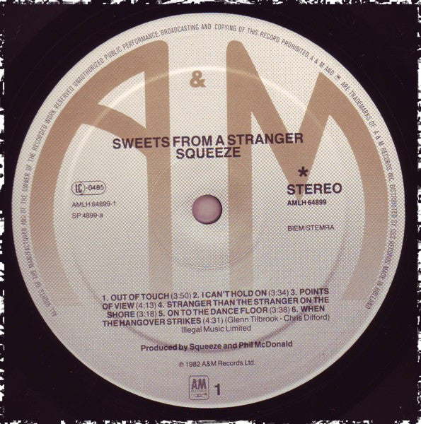 Squeeze (2) : Sweets From A Stranger (LP, Album)