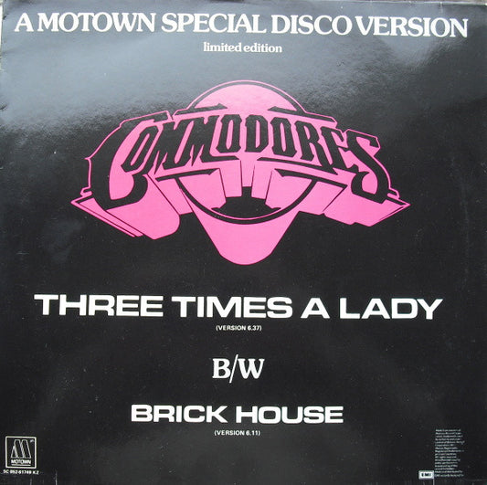 Commodores : Three Times A Lady / Brick House (12", Ltd)
