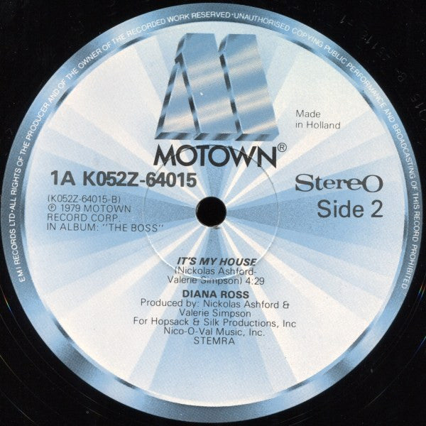Diana Ross : Upside Down (12", Single)