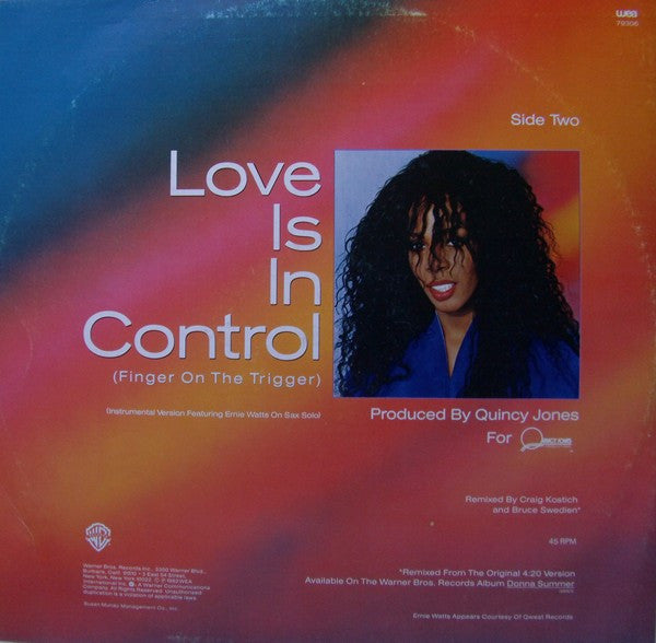 Donna Summer : Love Is In Control (12", Maxi)