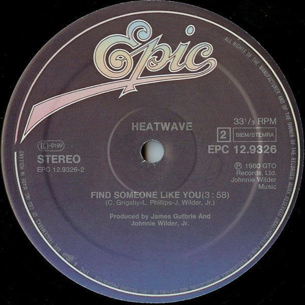 Heatwave : Gangsters Of The Groove (12", Maxi)
