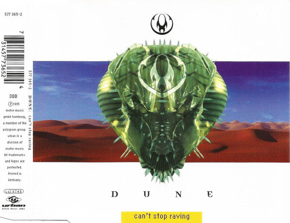 Dune (3) : Can't Stop Raving (CD, Maxi)