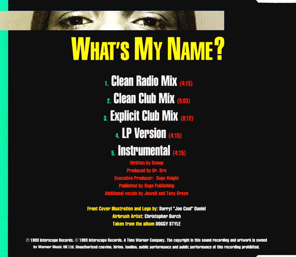 Snoop Dogg : What's My Name? (CD, Single)