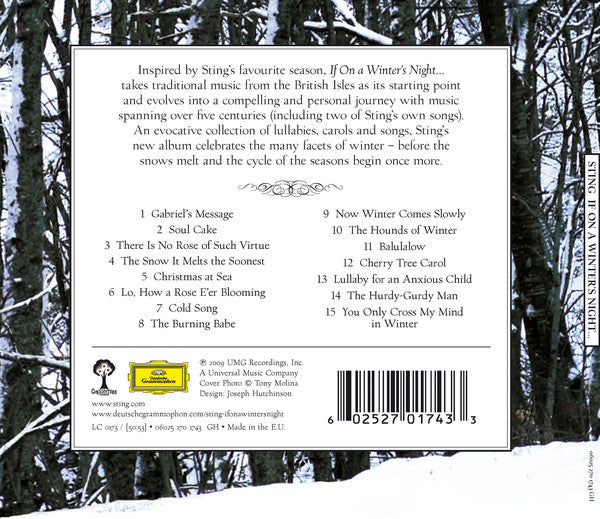 Sting : If On A Winter's Night... (CD, Album, Gat)
