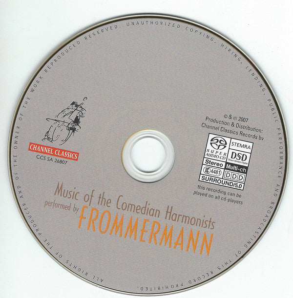 Frommermann : Music Of The Comedian Harmonists (SACD, Hybrid, Multichannel, Album)