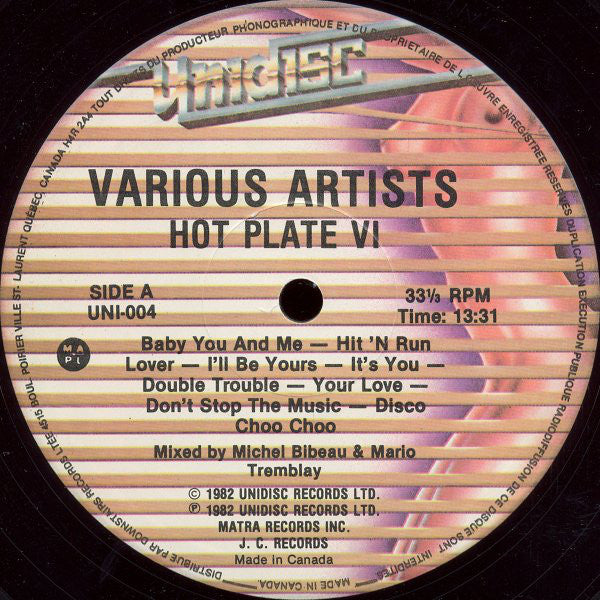 Various : Hot Plate VI (12", Mixed)