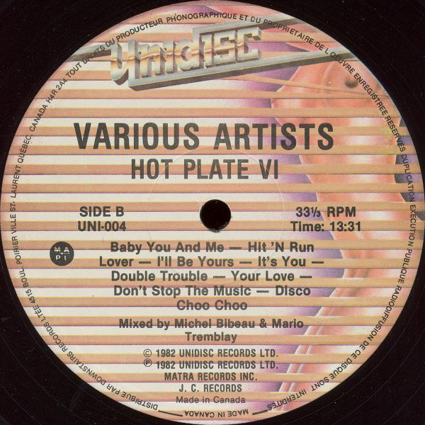 Various : Hot Plate VI (12", Mixed)