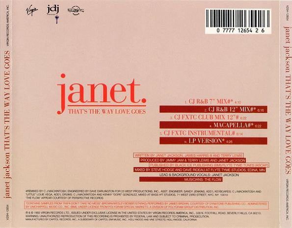 Janet Jackson : That's The Way Love Goes (CD, Maxi)