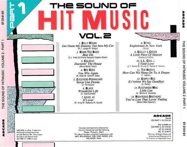 Various : The Sound Of Hit Music - Vol. 2 - Part 1 (CD, Comp)