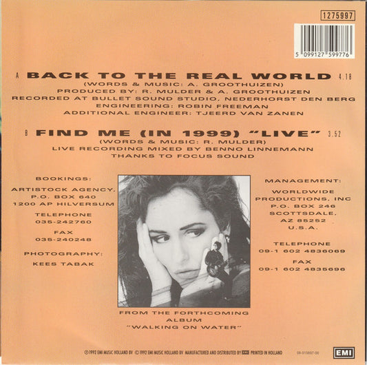 Angela & The Rude : Back To The Real World (7", Single)