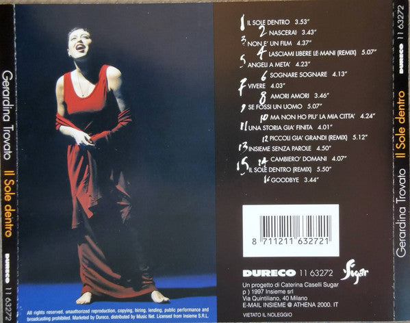 Gerardina Trovato : Sole Dentro (CD, Comp)