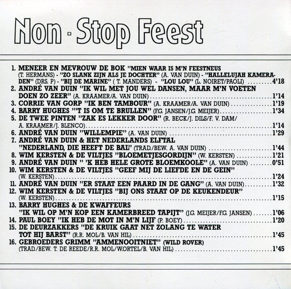 Various : Non Stop Feest (CD, Comp)