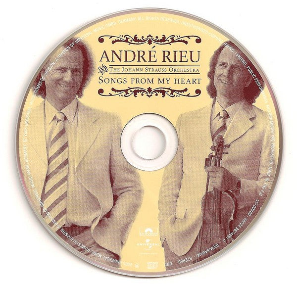 André Rieu And Johann Strauß Orchestra : Songs From My Heart (CD, Album)