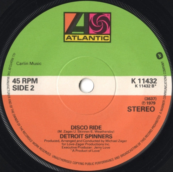 Spinners : Working My Way Back To You (7", Single)