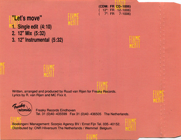MC Fixx It : Let's Move (CD, Mini)