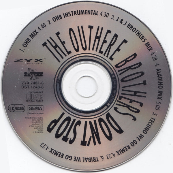 The Outhere Brothers : Don't Stop (CD, Maxi)