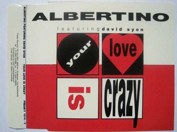 Albertino Featuring David Sion : Your Love Is Crazy (CD, Maxi)